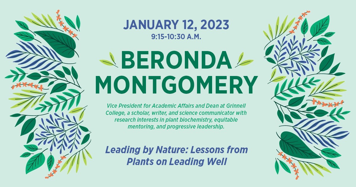 Event flier for Beronda Montgomery 