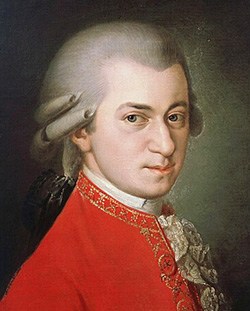 1819 portrait of Mozart by Barbara Krafft, public domain.