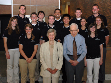 Al and Lila Self with SELF students