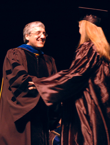 Shannon Skoglund accepts her award