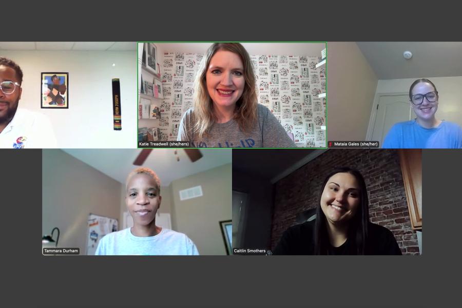Top, from left to right: Kevin Joseph, Katie Treadwell, Mataia Gales. Bottom, from left to right: Tammara Durham, Caitlin Smothers