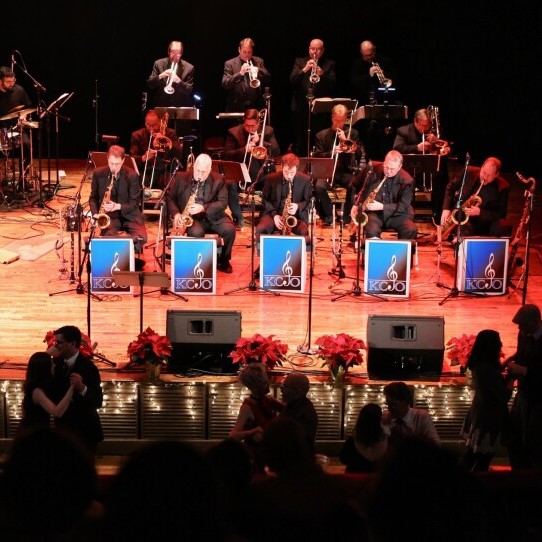 Musicians perform at KPR Big Band Christmas.