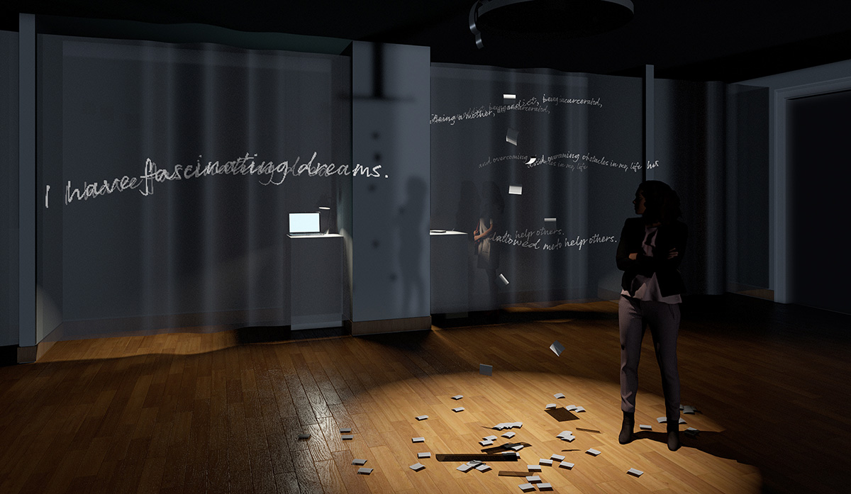 Rendering of “How the Light Gets In” at the Spencer Museum, Image courtesy of Sarah Newman