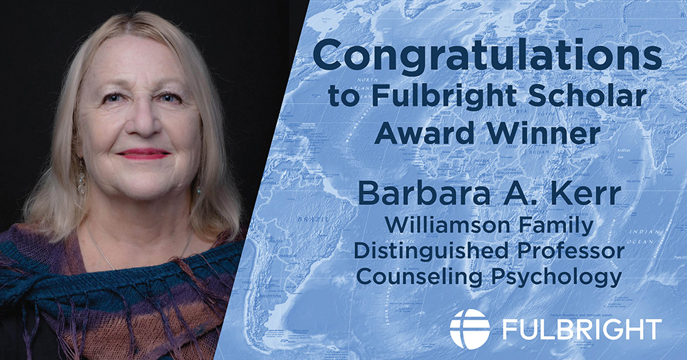 Barbara Kerr, Fulbright Award winner
