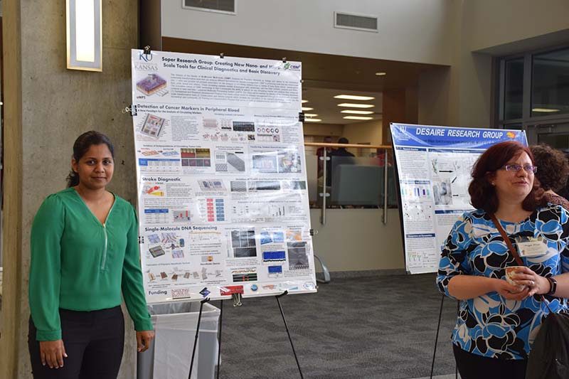 Charuni Amarasekara and Maggie Witek at the Saturday poster session