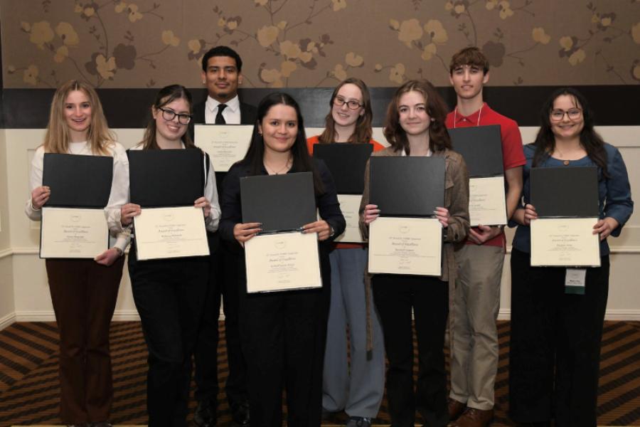 Students show off awards