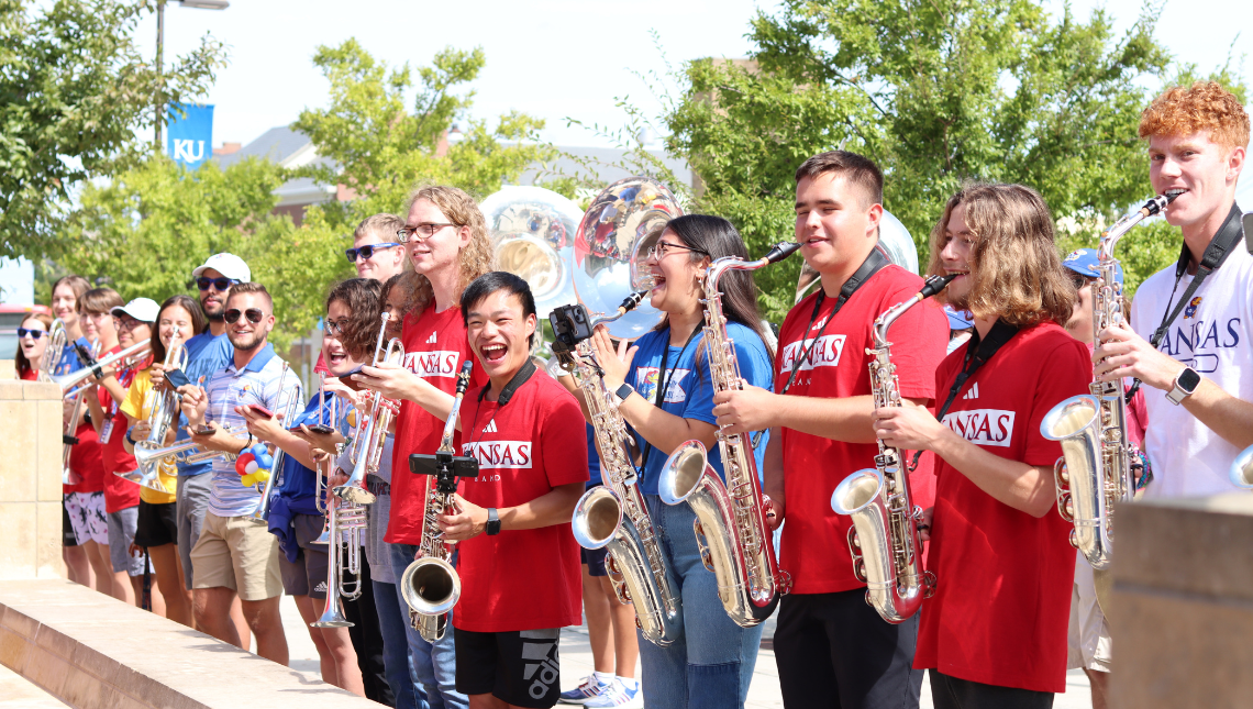 KU Band smiling at announcement