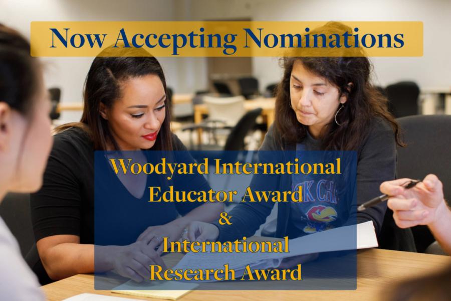 Faculty and staff nominations open for international awards