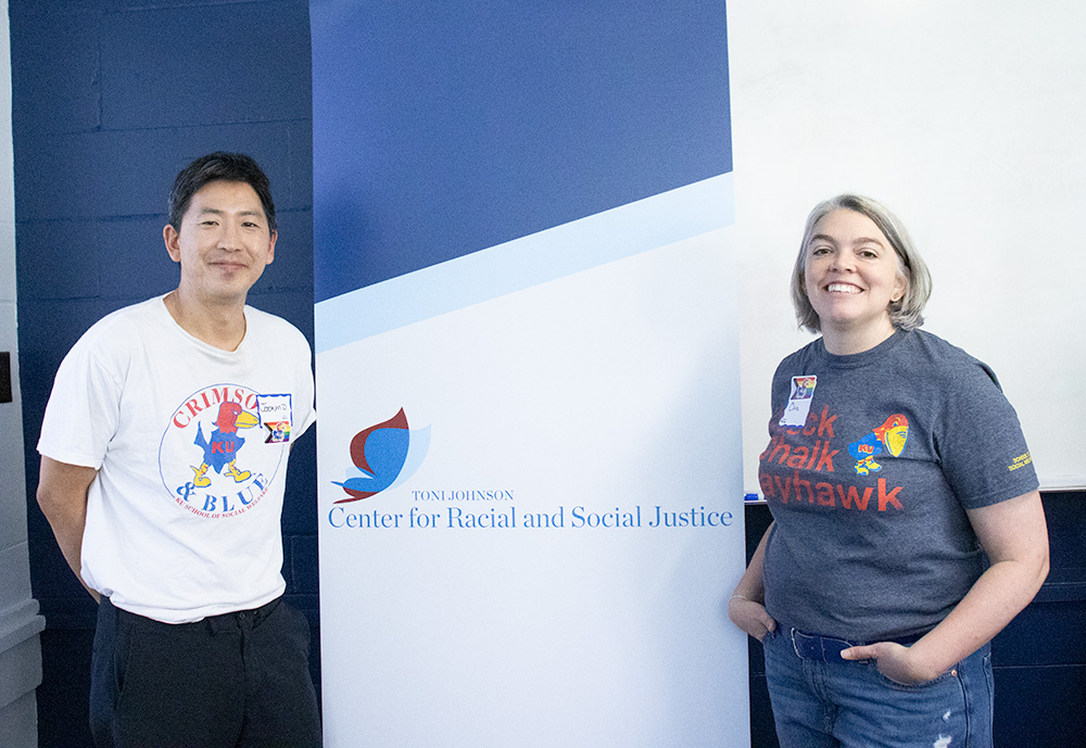 Toni Johnson Scholar directors Joonmo Kang and Claire Willey-Sthapit.