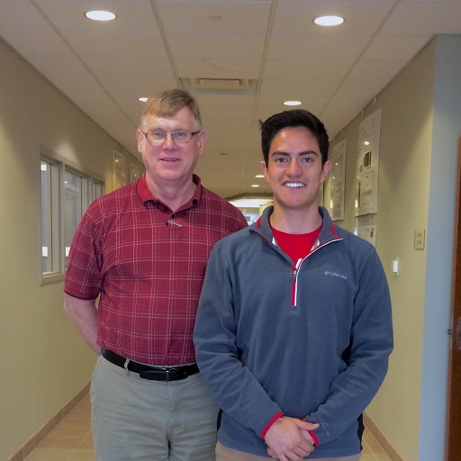 Left: Professor Chris Allen; Right Andres S. Hernandez