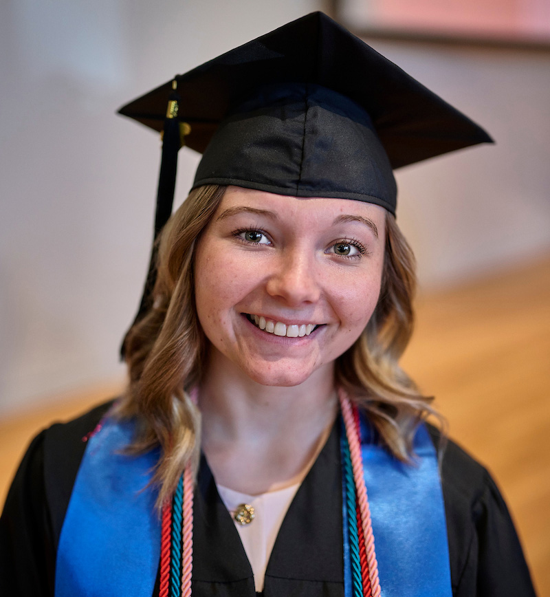 Graduating MSW student Madisen Kratz