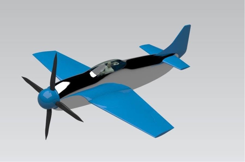Image of KU's winning design in this year's AIAA competition.