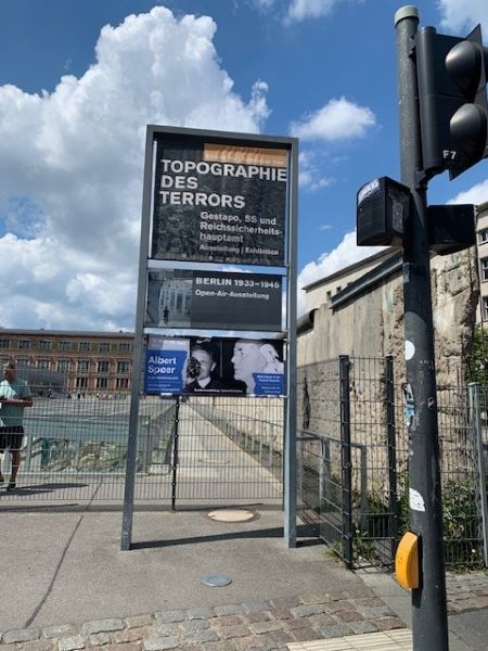 An open-air exhibit at the Topography of Terror museum in Berlin.