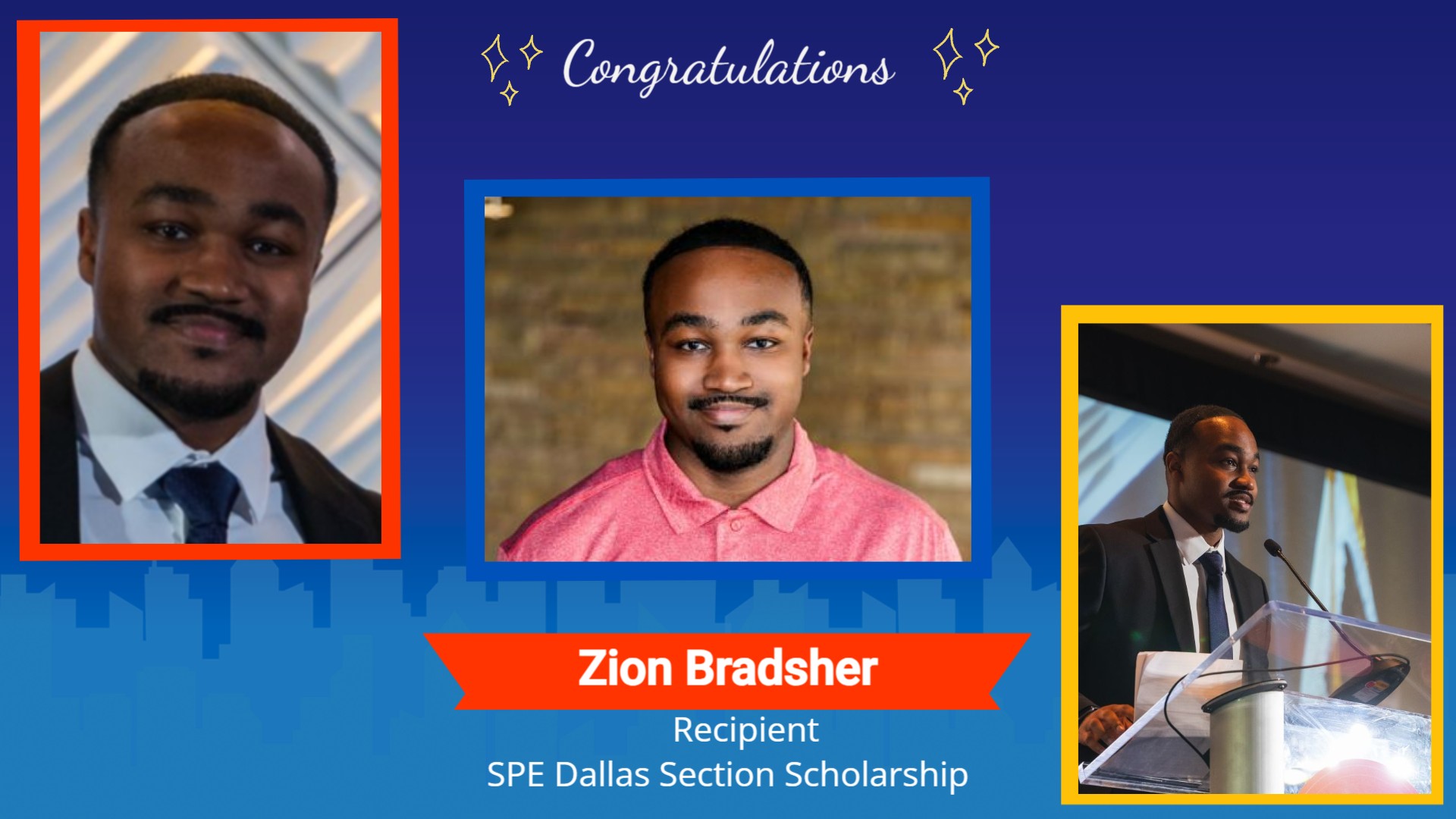 Student Receiving Award