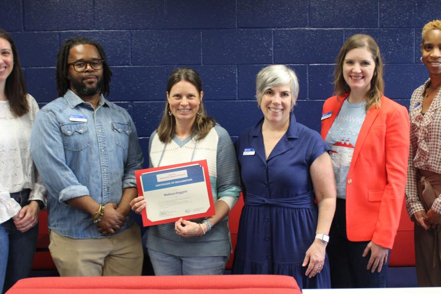 Left to Right: Rachel Auten, Kevin Joseph, Melissa Daggett, Jennifer Wamelink, Katie Treadwell, Tammara Durham