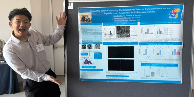 Bren Ng shows off his poster