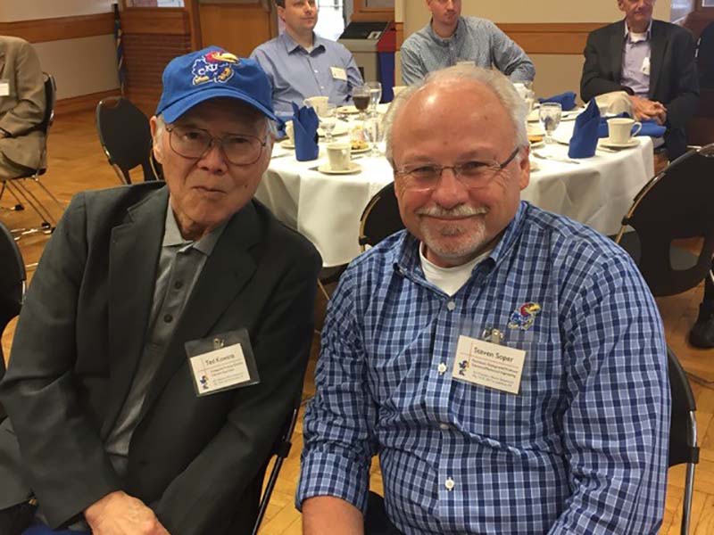 Prof. Steve Soper with his Ph.D. advisor Prof. Ted Kuwana