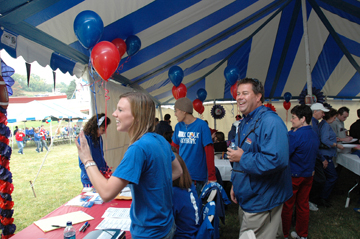 Faculty, staff and students of the KU School of Engineering will be on hand to greet alumni and build up the game day spirit