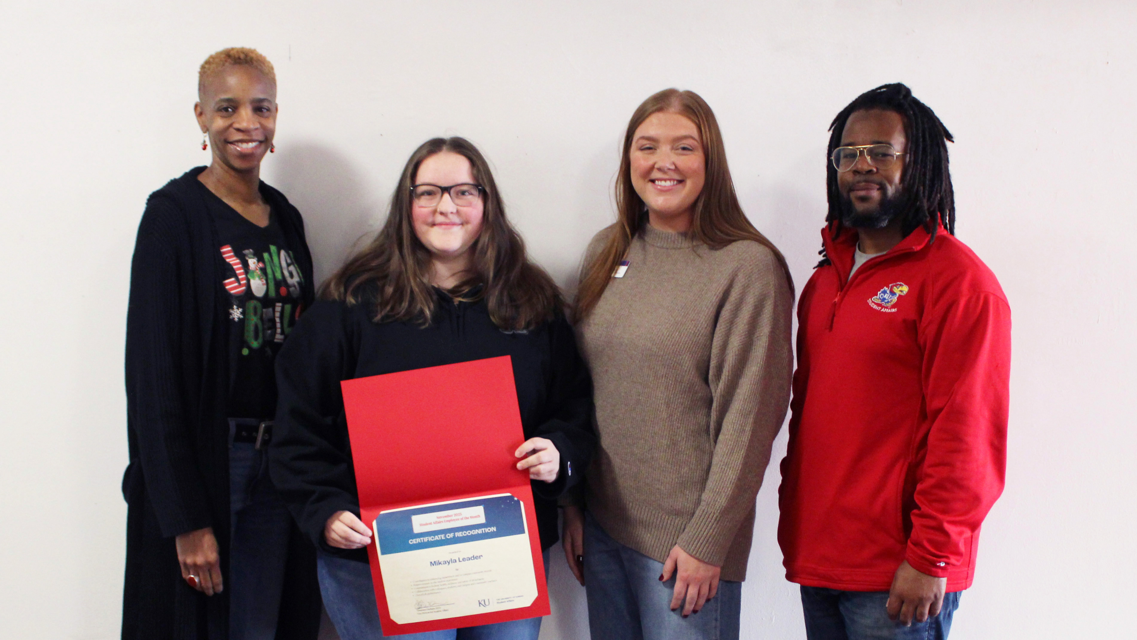 Left to Right: Tammara Durham, Mikayla Leader, Bailee Myers, Kevin Joseph