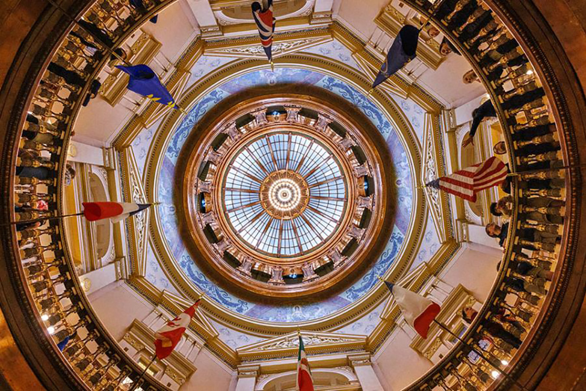 The KU students will join their peers from other Kansas Board of Regents (KBOR) public four-year universities to deliver in-person poster presentations at the Kansas Capitol Rotunda in Topeka.