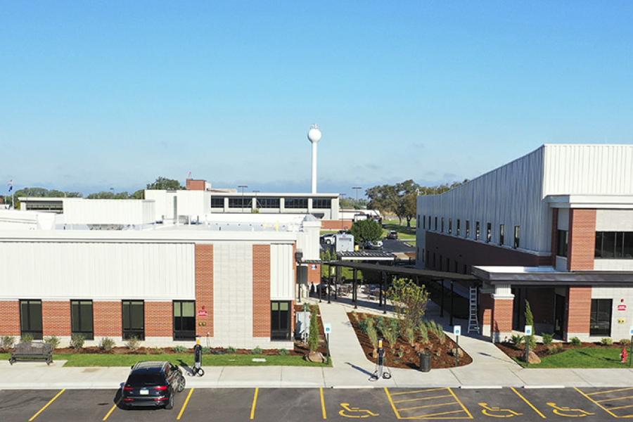 New buildings at the Kansas Law Enforcement Training Center near Yoder.