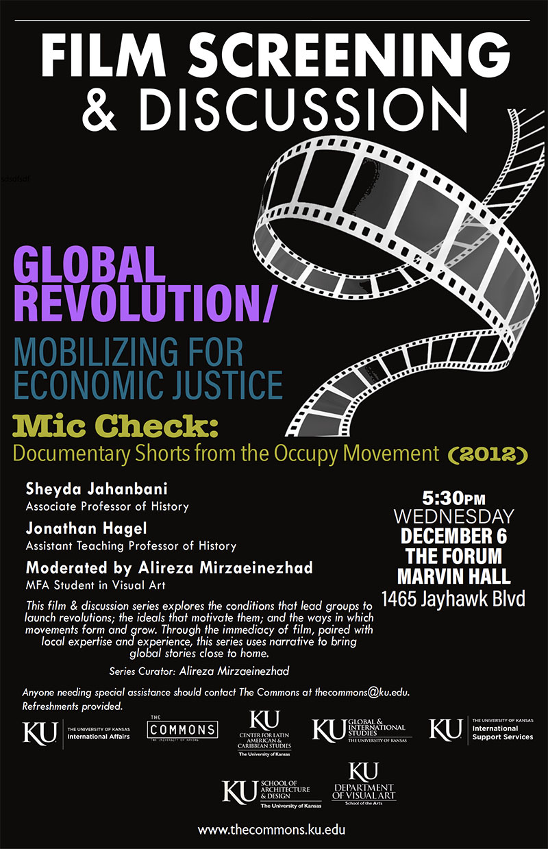 Global Revolution Film Series poster: 'Mic Check'