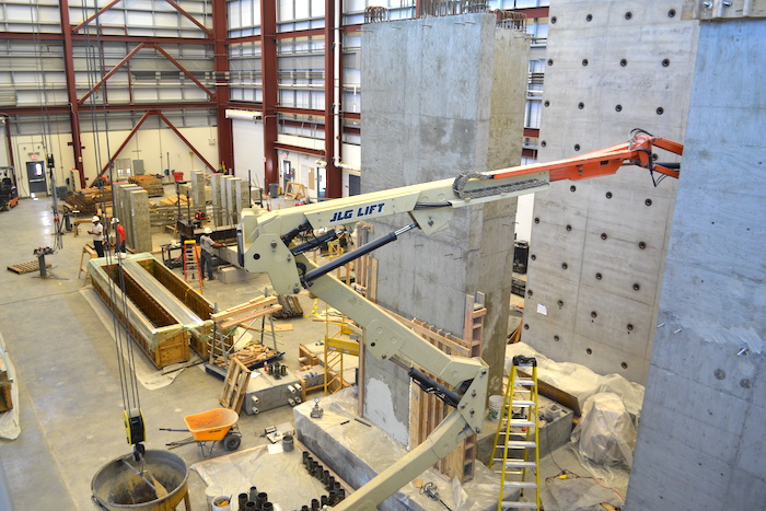 iew of the KU West Campus Structural Testing Facility. Credit: Courtesy Caroline Bennett.
