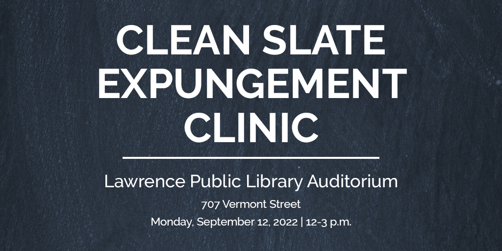 Clean Slate Expungement Clinic logo, KU Legal Aid Clinic
