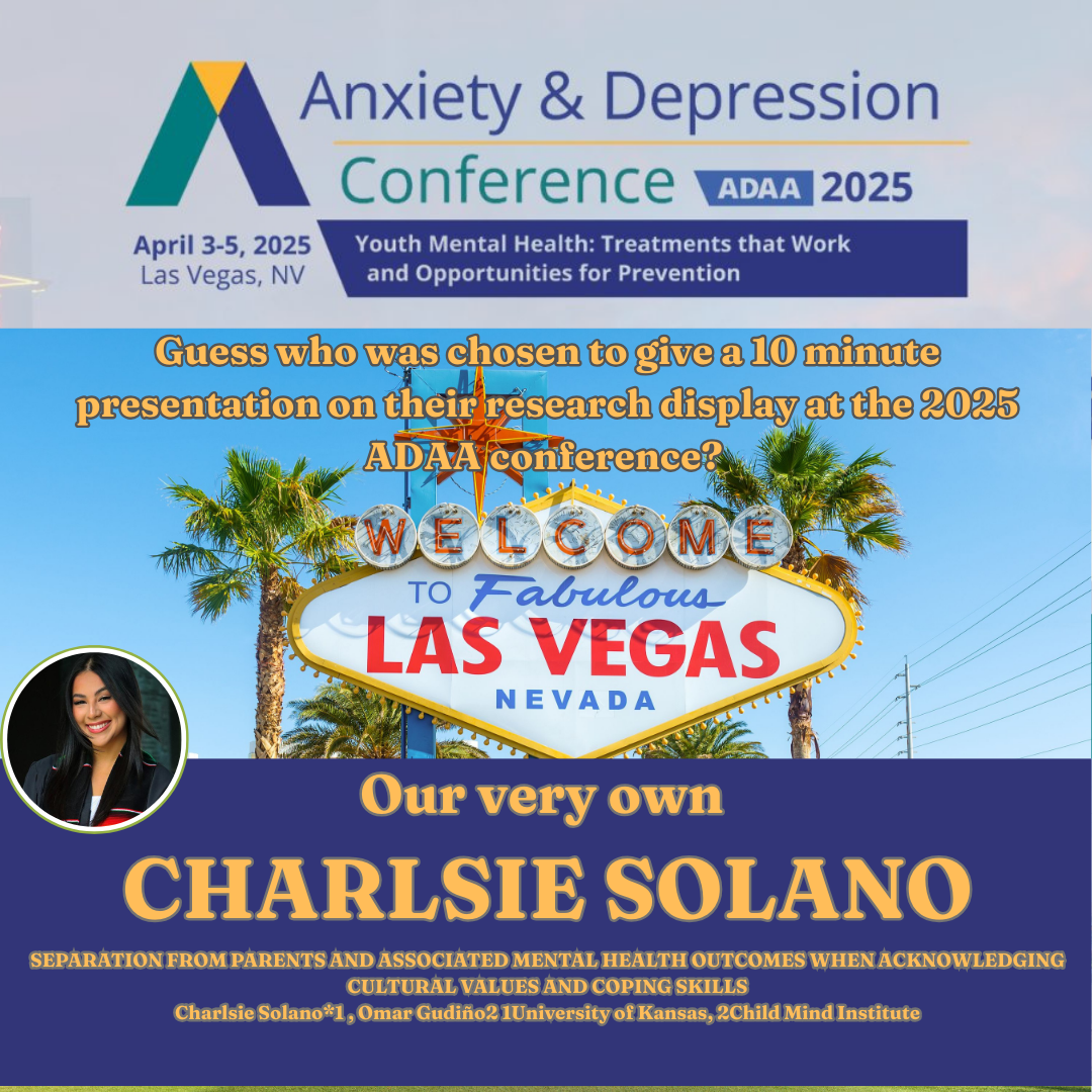 Charlsie Solano gives 10-minute presentation at the 2025 Anxiety and Depression Conference.