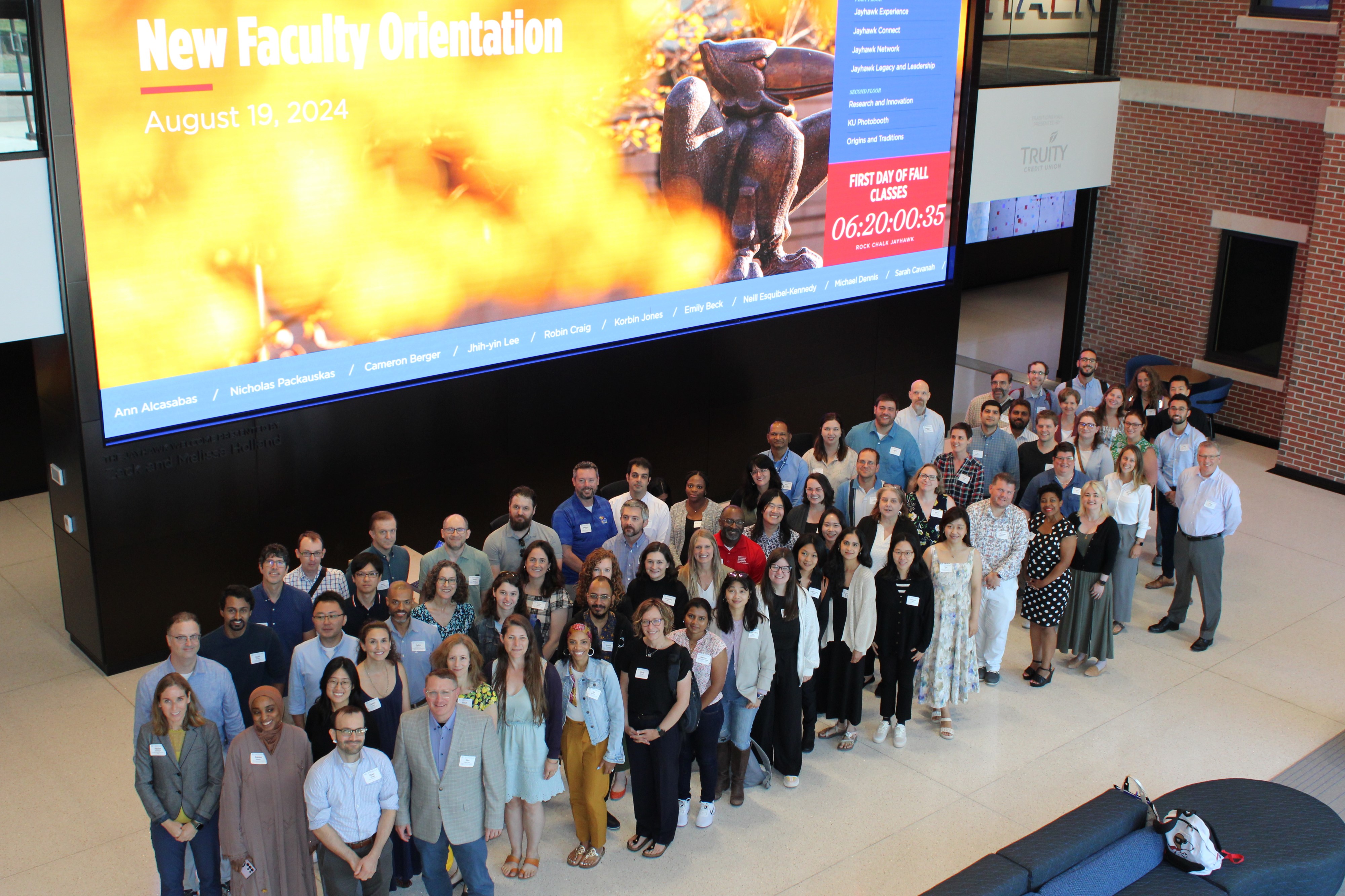 New faculty gather for group photo during 2024 New Faculty Orientation