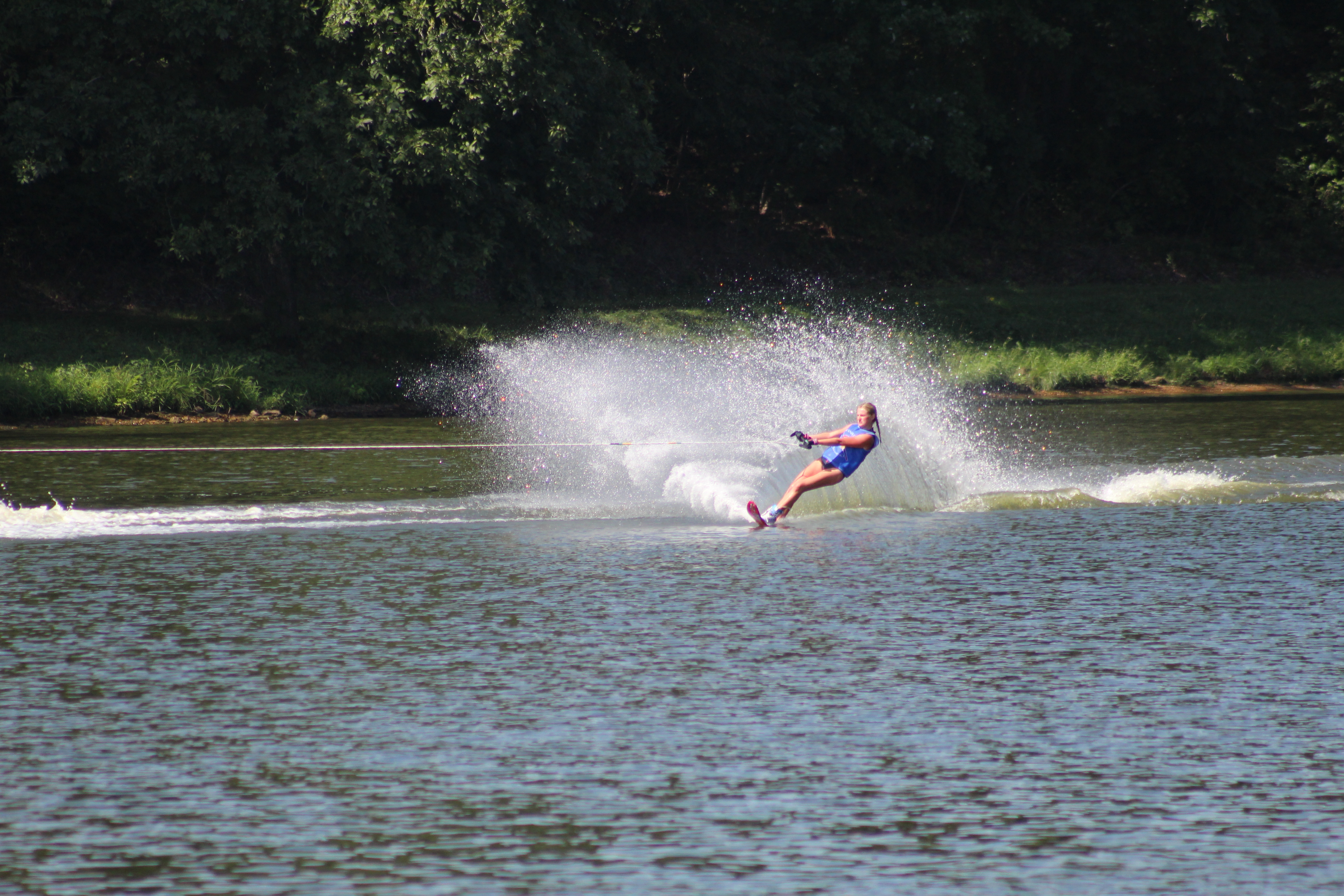 Alexa waterskiing