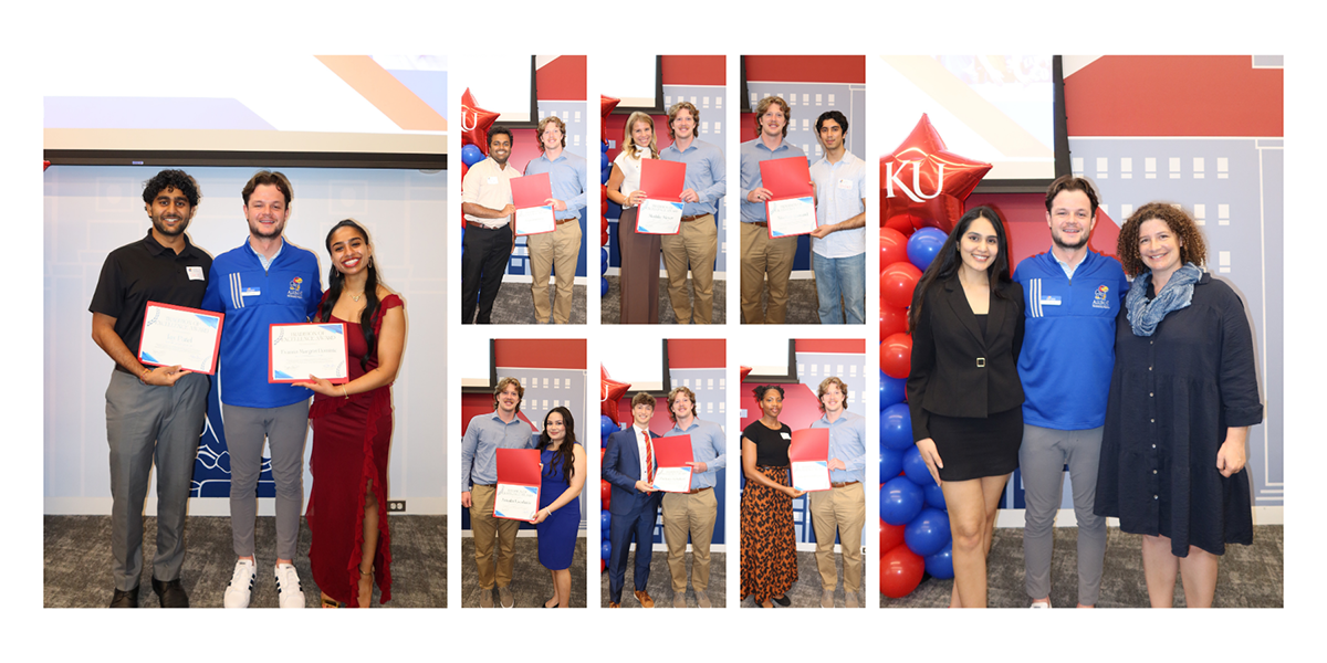 Student winners of the 2026 Tradition of Excellence Awards from KU Alumni.