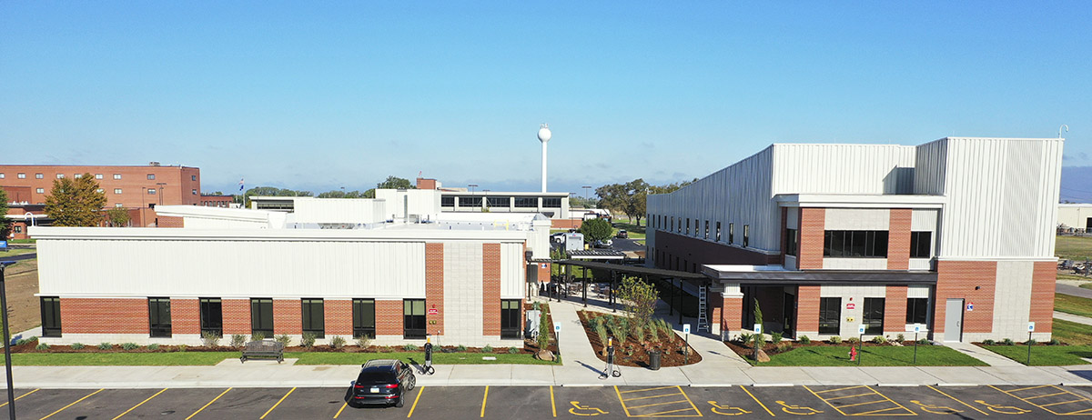 New buildings at the Kansas Law Enforcement Training Center near Yoder.