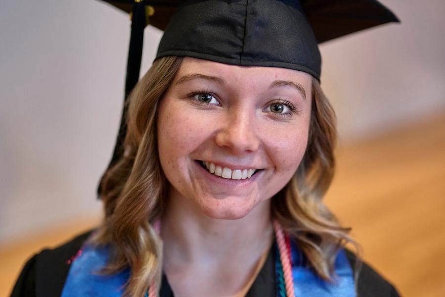 Graduating MSW student Madisen Kratz