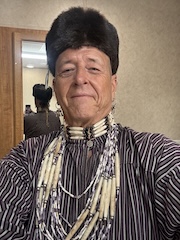 Robert Warrior, in costume for appearing in "Little House on the Prairie."