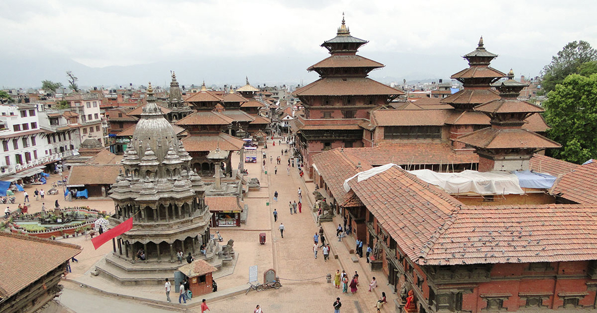  The World Heritage Site Lalitpur (also called Patan) in the Kathmandu Valley Cultural Landscape, Nepal. Credit: Kapila Silva