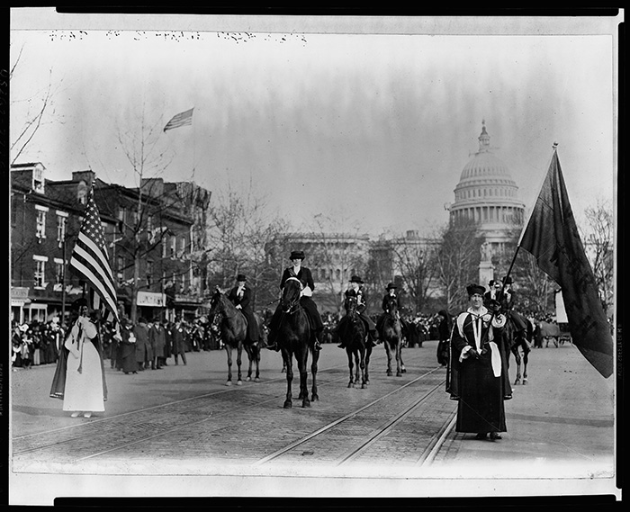 the women's march on Washington in 1913