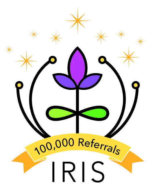 IRIS 100K Milestone Logo