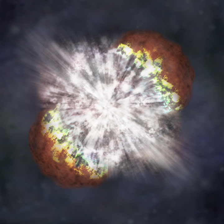 Supernovae bombarded Earth with cosmic energy starting as many as 8 million years ago, with a peak some 2.6 million years ago, initiating an avalanche of electrons in the lower atmosphere and setting off a chain of events that feasibly ended with bipedal hominins such as homo habilis, dubbed “handy man.” Credit: NASA.