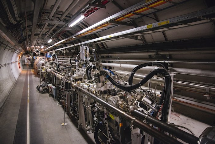 The TOTEM experiment's "Roman Pot" detectors in the Large Hadron Collider tunnel. Credit: CERN