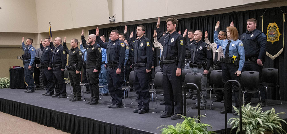 The 289th Basic Training Class of the Kansas Law Enforcement Training Center.