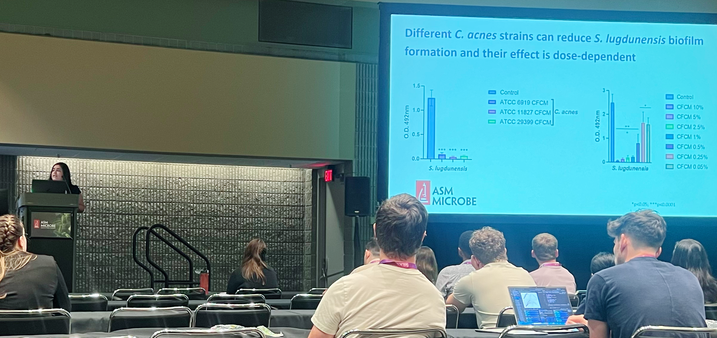 Rayssa Duraes Lima Teixeira presenting at ASM Microbe    